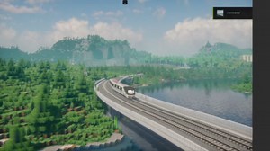 MC震撼视觉体验，超远视距模组 火车模组 地形模组