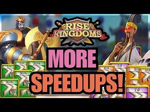 The SECRETS to get MORE speedups Be PREPARED! Rise of kingdoms