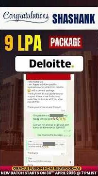 🚀 From Non-IT to Oracle HCM Consultant Job | Placement Success + High Paying Jobs |