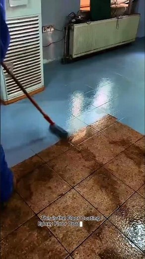 Professional Floor Coating Transformation | Epoxy Floor Painting Process Satisfying Finish