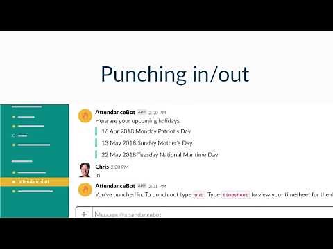Time Tracking in Slack | AttendanceBot