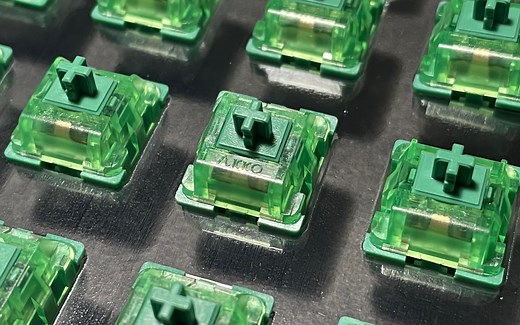 「AKKO CS轴」Matcha Green抹茶绿轴 试打