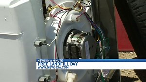 Drop off bulky waste during free landfill day