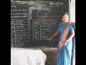 verb forms std 7th language study