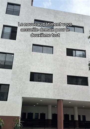 Le nouveau bâtiment — accueil et deuxième test demain