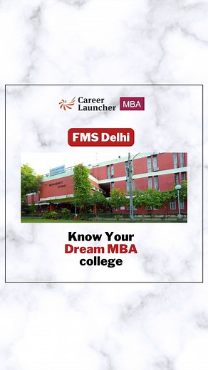 From the rigorous coursework to the high-profile placements, FMS Delhi is an incredible experience. Check out this reel to learn more! . . . . . #FMS #FMSDelhi #Placements #MBA #BusinessSchool #StudentLife #IIMBangalore #MBA #Placements #HigherEducation #BusinessSchool #StudentLife #Alumni #CampusLife #IIMCalcutta #IIMAhmedabad | Career Launcher