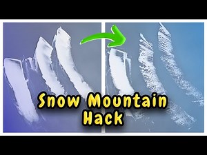 Best Bob Ross Painting Tip - How To Make Any Oil Paint Firmer!