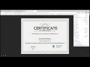 Video for Annual Training DCF Security Awareness, ADA Hard of Hearing Modules 1, 2, 3