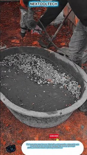 골재 혼합: 회전 해머를 이용한 효율적인 시멘트 혼합 및 콘크리트 타설
