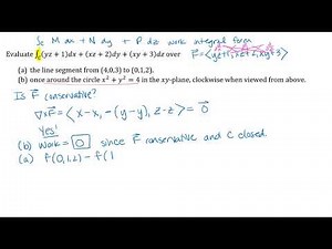 Line Integral Example in R^3