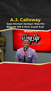 A.J. Calloway says having Michael Jackson on 106 & Park was the biggest moment of his career! 🤯🕺“It was UNREAL!” — Tap in to hear how it all went down behind the scenes. Angela Yee Power 105.1 FM Maino iHeartRadio | Way Up With Yee
