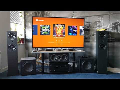 wharfedale diamond sw150 double subwoofer dolby atmos setup.