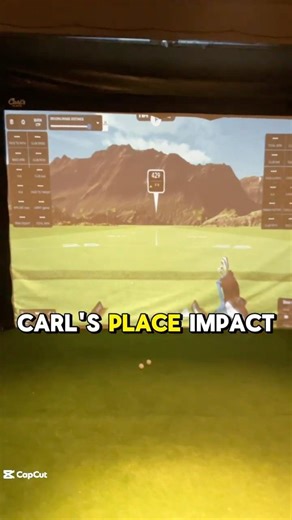 HOME GOLF SIM TOUR! ⛳🏌️‍♂️ #livestreams #golf #golfsimulator #livegolf #home #diy #tour