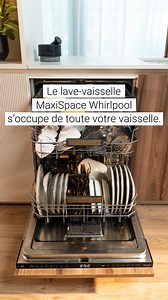 16K views | Profitez de 10% d’espace* en plus pour une vaisselle impeccable et sans effort ️ *Comparaison entre les modèles de lave-vaisselle Whirlpool avec cuve standard et les modèles de lave-vaisselle Whirlpool avec cuve MaxiSpace. L'espace supplémentaire correspond à l'augmentation de la surface de chargement totale entre les trois paniers. | Whirlpool | Facebook