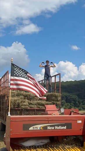 Getting lost in the hay fields! #farming #farmlife #international #agriculture #squarebales #hay #newholland #hayseason | Tanner Farms Hay & More, LLC
