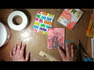 Book Binding Tutorial - How to Bind Single Sheets Using Wall Board Tape