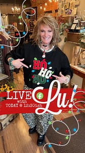 Get ready—because LIVE with Lu is happening TODAY at 12:30ish, and Lu is serving up Holiday Cheer in style! 💚❤️ | Artistic Works by Lu