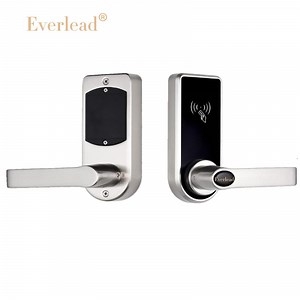 [Hot Item] Smart Digital Free Software Electronic Single Latch Handle Key Hidden Cylinder Smart Security RFID Hotel Card Lock with Elegant Design