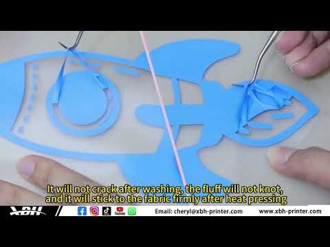 Color-printable PU flocking heat transfer film, furry and high-end feel!