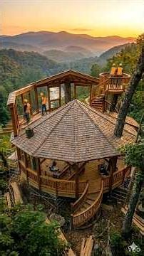 River Valley Treehouse with Spiral Stair Sky Balcony 🌿🏡✨#transformation #renovation