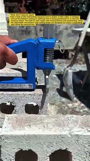 This Clever Brick Cutting Tool Makes Masonry Work So Much Easier! 🔥🧱.