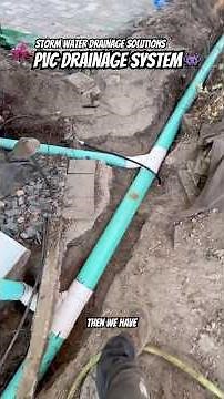 Drainage for Downspouts Around Home in Tampa Florida - PVC Drainage System - Exterior Drainage