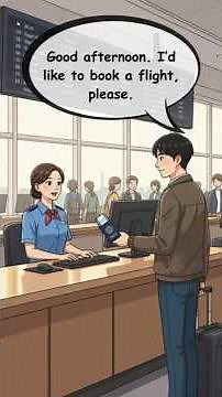 ✈️ Buying a Plane Ticket at the Airport | English Conversation | Travel English for Beginners