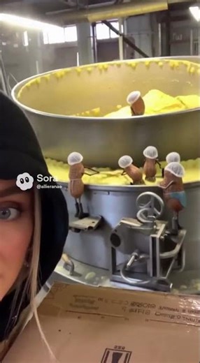 How they make peanut butter meme… Peanuts making Butter 🧈 @allieranae