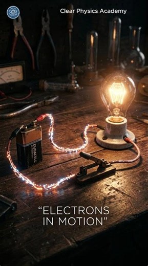 What happens when current flows? ⚡ #physics #electricity #shorts