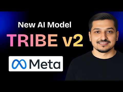 TRIBE v2 : Meta’s New AI Reads Your Brain… And It’s Real 🧠