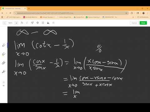 MTH 2 L'Hospitals infinity minus infinity