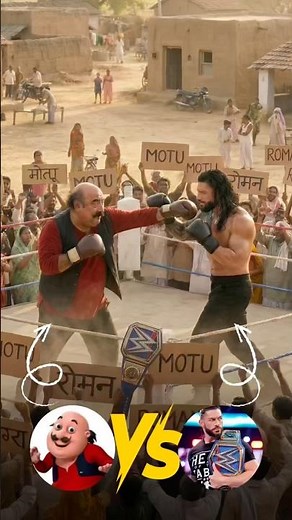 Motu Patlu All Characters in Real Life Motu vs Rowan Boxing Match #sehar #motupatlukijodi