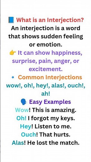 English grammar|Interjection|learn English simply|