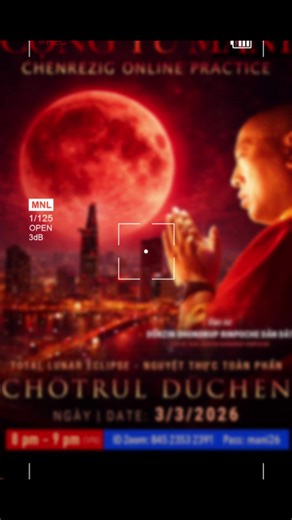 We are deeply honored that Venerable Dorzin Dhondrup Rinpoche will lead the Chenrezig practice on 3 Mar evening, 9pm Singapore time. 🔗 Join Zoom Meeting: https://us02web.zoom.us/j/84523532391 Meeting ID: 845 2353 2391 Passcode: mani26 All Dharma friends are warmly welcome to join us at Singapore time 9.00pm (8:00 PM Vietnam time) This Tuesday, March 3, 2026, is a highly auspicious day marked by the following events: ✨ It commemorates the 15th day of the Buddha’s displayed miracles. This day is 