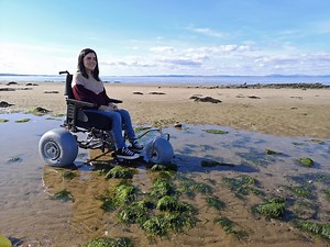 WheelEEZ® Beach Wheelchair Conversion Kit Makes Beach Days Accessible - Simply Emma
