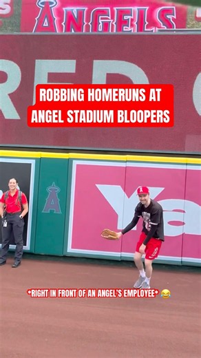 Robbing Home Runs at Angel Stadium Bloopers #angels #angelsbaseball #angelstadium #mlb #baseball