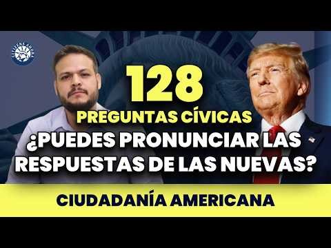 128 civics questions, can you pronounce the answers? - American Citizenship 2024