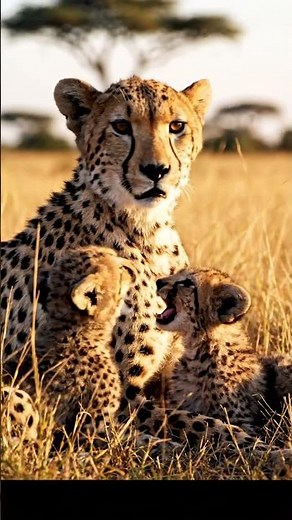 Cheetah Cubs Hidden in Plain Sight #animals #wildlife