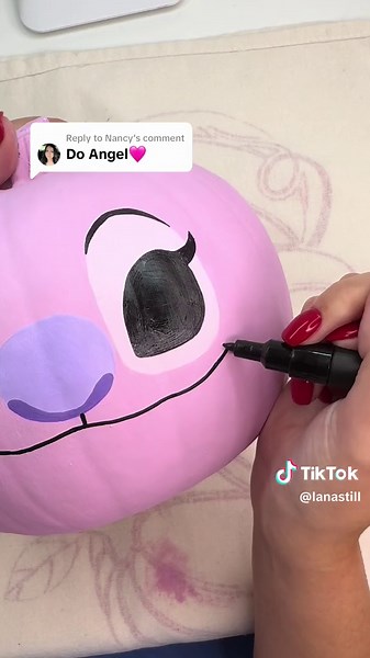 Fancy Nancy Pumpkin Painting Ideas and Angel Stitch Designs