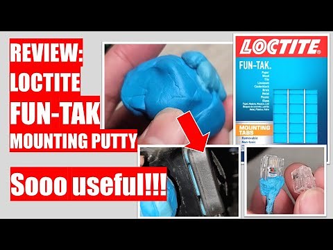 REVIEW: Loctite FUN-TAK Mounting Putty - Soo Useful! Life hacks! Mounting and Cleaning!