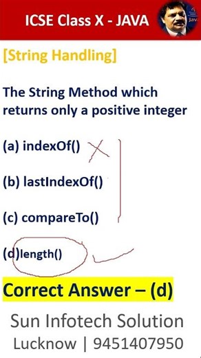 One MCQ Daily for ICSE JAVA Class IX, X ICSE Computer #icsecomputer, #javaoutput