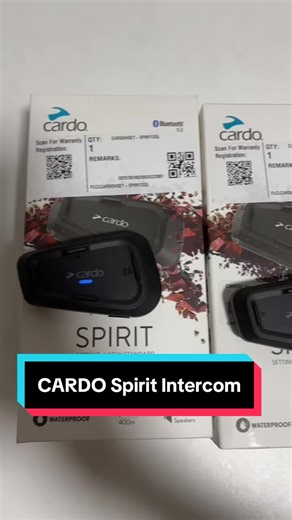 CARDO Spirit single intercom bluetooth terbaik dipasaran. Harga mampu milik dan berkualiti tinggi. 160km/j pun masih kekal berkomunilasi. Cuba dulu baru tahu. Dah cuba puas hati. #intercom #cardo #spirit #helmet #original