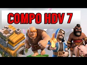 LA MEILLEURE COMPO HDV 7 GDC/RUSH POUR FAIRE 3 ETOILES EN 2020 SUR CLASH OF CLANS !