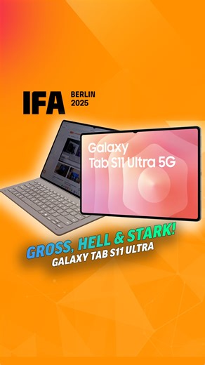 Das beste Luxus-Tablet auf der #ifa2025 Samsung hat die IFA 2025 dazu genutzt, um seine neuen Highend-Tablets vorzustellen. Das Samsung Galaxy Tab S11 und S11 Ultra sind wahrscheinlich wieder die besten Android-Tablets, die du kaufen kannst, aber es bleibt bei der alten Frage: Brauchst du wirklich ein Highend Tablet? | notebooksbilliger.de