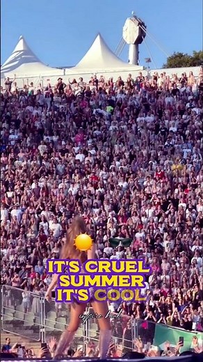 When Taylor swift “Cruel Summer” Hits Live… Chaos 💔🔥