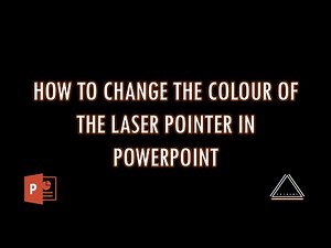 How to change the colour of the laser pointer in PowerPoint