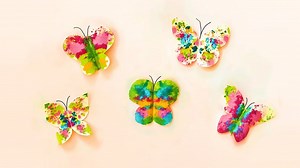 Make Melted Crayon Butterflies With Kids