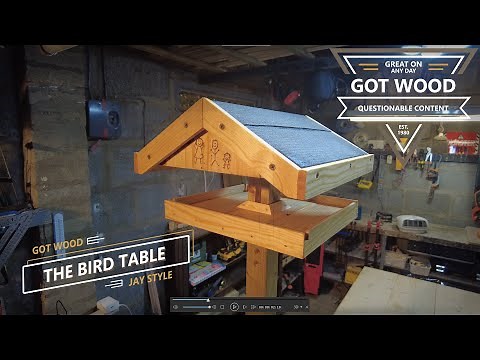 Scrap Wood Projects: Adjustable Bird Table