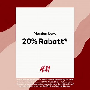 828 reactions · 35 shares | 20 % Rabatt + kostenloser Standardversand | H&M | Facebook