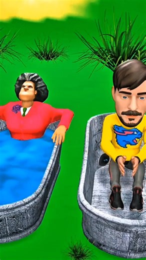 Funny Bathtub Challenge Animation 😂 Unexpected Ending Shorts